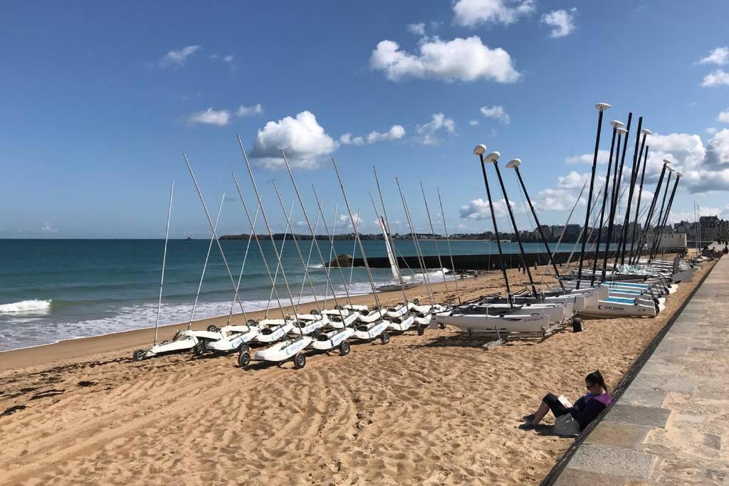 Ideal - Plage, Jardin & Jacuzzi, Proche Plage Et Thalasso - 1 A 6 Personnes סן מלו מראה חיצוני תמונה